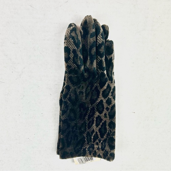Ben Berger Luxury Collection Leopard Velvet Gloves NWT - Picture 5 of 6